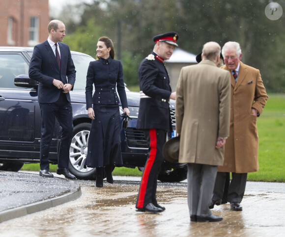 Le prince William, duc de Cambridge, et Catherine (Kate) Middleton, duchesse de Cambridge, le prince Charles, prince de Galles - Visite du Centre de réadaptation médicale de la défense à Stanford, Leicestershire le 11 février 2020.