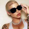 Amber Rose dévoile son nouveau tatouage, sur le front. Février 2020.