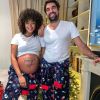 Jérémy Chardy et sa femme Susan, enceinte de leur premier enfant. Le 25 décembre 2019.