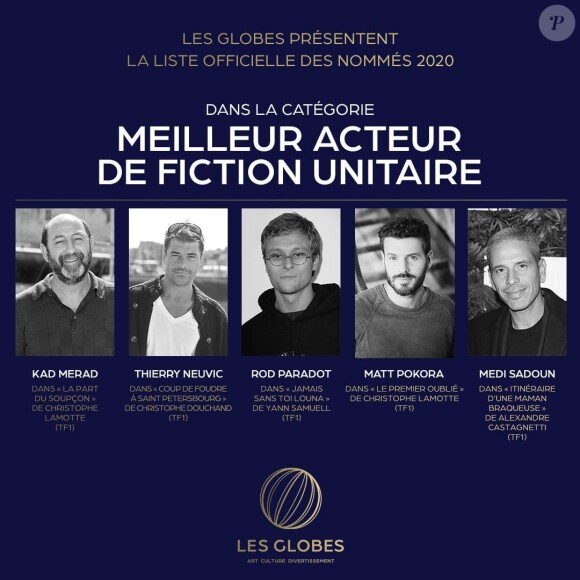 La 15e cérémonie des Globes se déroulera le 14 mars 2020 à la salle Wagram, à Paris.