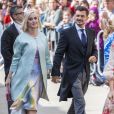Katy Perry et son fiancé Orlando Bloom - Les invités arrivent au mariage de E. Goulding et C.Jopling en la cathédrale d'York, le 31 août 2019