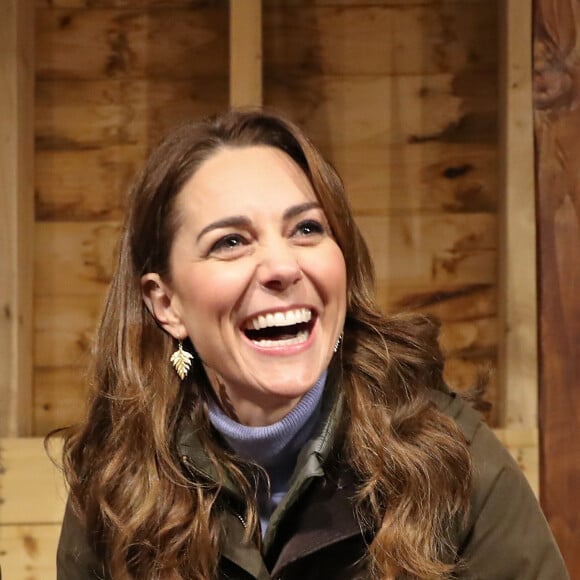 Catherine Kate Middleton, duchesse de Cambridge, lors d'une visite à la Ark Open Farm à Newtownwards, Irlande le 12 février 2020.