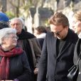Exclusif - Les obsèques de Claire Bretécher au cimetière de Montmartre à Paris le 15 février 2020.