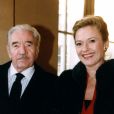 Jean-Pierre Darras et Corinne Lahaye au mariage Simone Valere et Jean Dessailly Paris en 1998.