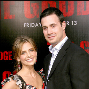 Sarah Michelle Gellar et Freddie Prinze Jr. - Première du film "The Grudge 2" à Los Angeles. Le 8 octobre 2006.