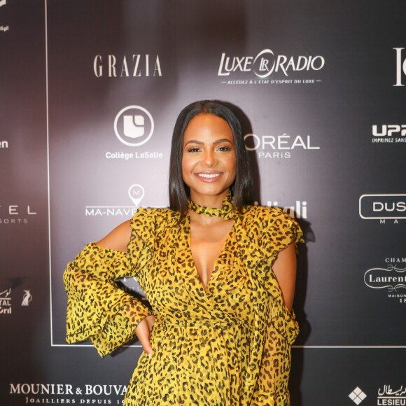 Exclusif - Christina Milian (enceinte) - Les célébrités lors de la 15ème édition du Casa Fashion Show sous le thème de la Dolce Vita au Sofitel Casablanca Tour Blanche à Casablanca, le 12 octobre 2019. Devenu un rendez-vous incontournable, l'événement porté par K. Cheddadi et chorégraphié par H. Ghorab, se veut le reflet d'une société plurielle et avant-gardiste, jonglant avec brio entre ses racines orientales et sa culture occidentale. L'enseigne marocaine de luxe IO est la chaussure officielle de l'événement et l'Oréal Paris, le partenaire coiffure et make up 2019. La création des costumes de scène confiée pour la première fois à une jeune designer africaine de talent, Laetitia Kandolo, réputée dans le milieu de la mode grâce à ses collaborations avec des célébrités mondiales. L'événement soutient depuis son lancement l'Association des Bonnes Œuvres du Coeur . Pour l'hiver 2019-2020, le Casa Fashion Show invite le public à une ballade vintage et ensoleillée, au son d'un morceau jazzy ponctué de mandoline... Avec comme toile de fond : l'Italie. L'Italie et sa douceur de vivre. L'Italie et ses symboles : motifs floraux, couleurs chatoyantes, broderies, brocarts, camaieu de rouges etc... Invité d'honneur de cette 15ème saison, K. Girac a fait vibrer le public au son de ses titres les plus emblématiques, accompagné de la chanteuse américaine C. Milian. Un événement en partenariat avec Sofitel Casablanca, l'Agence Marocaine de Coopération Internationale, Royal Air Maroc, Volkswagen, Samsung, Lesieur Cristal et Upline Group. © Philippe Doignon/Bestimage