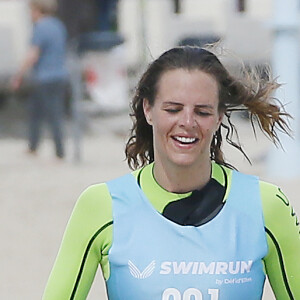Exclusif - Laure Manaudou - La championne de natation L.Manaudou organise et lance la 1er édition de sa course, la "Swimrun" à Arcachon, France, le 23 juin 2019. © Patrick Bernard/Bestimage