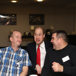 Le prince William, duc de Cambridge, dans les coulisses du match de rugby "France-Pays de Galles" lors du tournoi des Six Nations à Cardiff. Le 22 février 2020