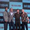 Tom Cruise, Simon Pegg et Henry Cavill en promotion pour "Mission: Impossible Fallout" à Séoul, le 16 juillet 2018.