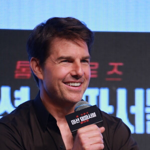 Tom Cruise en promotion pour "Mission: Impossible Fallout" à Séoul, le 16 juillet 2018.