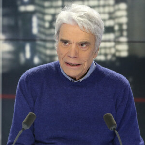 Exclusif - Bernard Tapie en interview sur BFM TV. Le 20 janvier 2020. @Jérome Domine/ABACAPRESS.COM