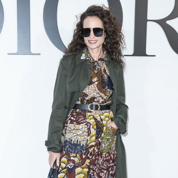 Andie MacDowell assiste au défilé de mode prêt-à-porter automne-hiver 2020/2021 "Dior" à Paris le 25 février 2020. © Olivier Borde / Bestimage