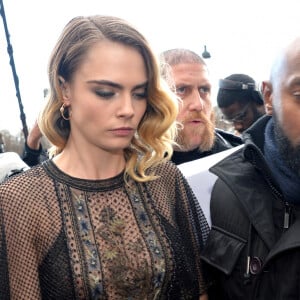 Cara Delevingne à l'issue du défilé de mode prêt-à-porter automne-hiver 2020/2021 "Dior" à Paris. Le 25 février 2020 © Veeren Ramsamy-Christophe Clovis / Bestimage