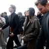 Demi Moore à l'issue du défilé de mode prêt-à-porter automne-hiver 2020/2021 "Dior" à Paris. Le 25 février 2020.