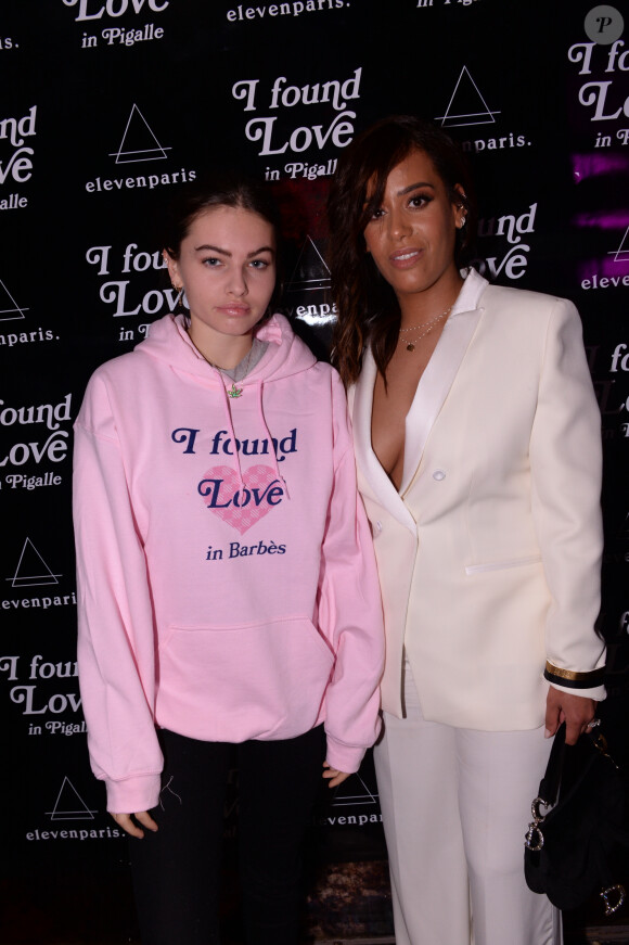 Exclusif - Thylane Blondeau et Amel Bent lors de la soirée Eleven Paris x Amel Bent : I Found Love au bar de nuit musical L'Orphée, dans le 9e arrondissement de Paris, France, le 25 février 2020. © Rachid Bellak/Bestimage