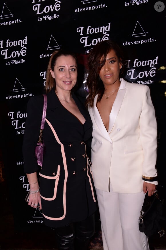 Exclusif - Magali Berdah et Amel Bent lors de la soirée Eleven Paris x Amel Bent : I Found Love au bar de nuit musical L'Orphée, dans le 9e arrondissement de Paris, France, le 25 février 2020. © Rachid Bellak/Bestimage