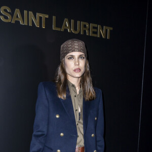 Charlotte Casiraghi assiste au défilé de mode Saint Laurent, collection prêt-à-porter automne-hiver 2020/2021, à la Tour Eiffel. Paris, le 25 février 2020. © Olivier Borde / Bestimage