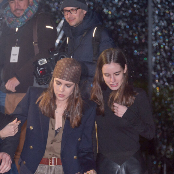 Charlotte Casiraghi assiste au défilé de mode Saint Laurent, collection prêt-à-porter automne-hiver 2020/2021, à la Tour Eiffel. Paris, le 25 février 2020.