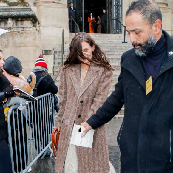 Katie Holmes a assisté au défilé de mode Chloé, collection prêt-à-porter automne-hiver 2020/2021. Paris, le 27 février 2020. © Veeren-Clovix/Bestimage