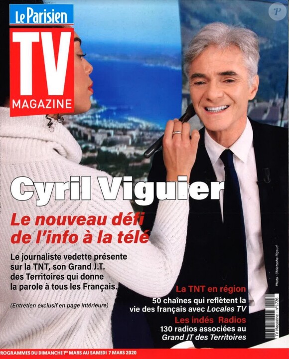 Cyril Viguier en couverture du Parisien TV Magazine.