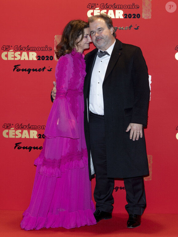 Pierre Hermé et son épouse Valérie du dîner de la 45ème cérémonie des César au Fouquet’s à Paris. Le 28 février 2020 © Pierre Perusseau / Bestimage