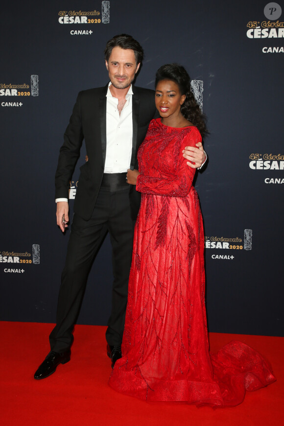 Vincent Cerrutti et Hapsatou Sy assistent à la 45e cérémonie des César à la Salle Pleyel à Paris le 28 février 2020. © Dominique Jacovides / Olivier Borde / Bestimage
