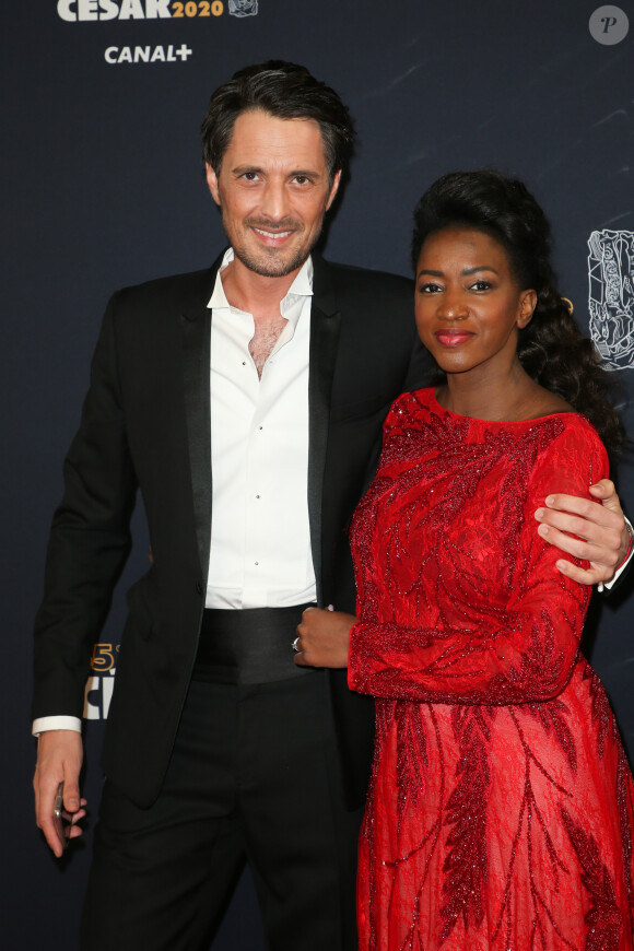 Vincent Cerrutti et Hapsatou Sy assistent à la 45e cérémonie des César à la Salle Pleyel à Paris le 28 février 2020. © Dominique Jacovides / Olivier Borde / Bestimage