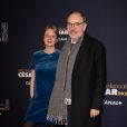 Jean-Pierre Darroussin et sa femme Anna Novion assistent à la 45e cérémonie des César à la Salle Pleyel à Paris le 28 février 2020.