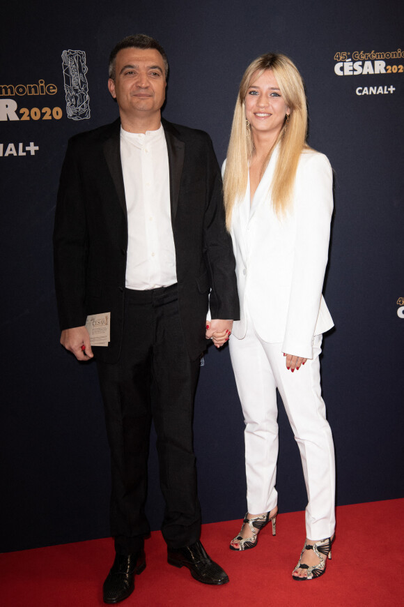 Thomas Langmann et sa fille Lou assistent à la 45e cérémonie des César à la Salle Pleyel à Paris le 28 février 2020.