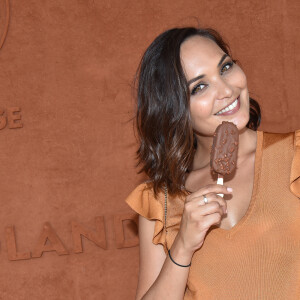 Exclusif - Valérie Bègue (Miss France 2008) au bar Magnum lors des Internationaux de France de Tennis de Roland Garros à Paris, le 7 juin 2018. © Veeren/Bestimage