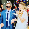 Mariage de Laura Smet et Raphaël Lancrey-Javal - Photographie partagée par Nathalie Baye sur Instagram. Juin 2019.