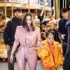Kanye West, Kim Kardashian et sa soeur Kourtney emmènent leurs filles North West et Penelope Disick, faire un tour de carrousel au pied de la tour Eiffel après un dîner au restaurant "Ferdi". Pour l'occasion ils ont réservé le carrousel pendant 30 minutes pour la somme de 3000 euros. Ils en ont également profité pour acheter des souvenirs à l'effigie de la tour Eiffel. Paris, le 1er mars 2020.