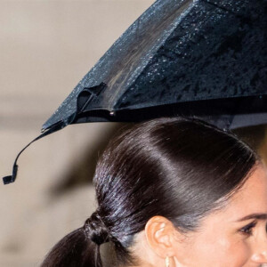 Le prince Harry, duc de Sussex, et Meghan Markle, duchesse de Sussex arrivent à la cérémonie des Endeavour Fund Awards au Mansion House à Londres, Royaume Uni, le 5 mars 2020.