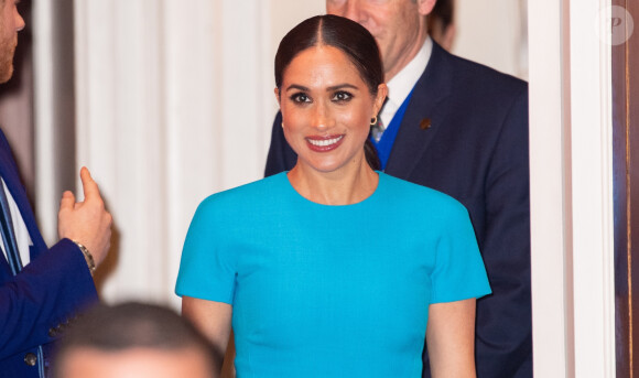 Le prince Harry, duc de Sussex, et Meghan Markle, duchesse de Sussex arrivent à la cérémonie des Endeavour Fund Awards au Mansion House à Londres, Royaume Uni, le 5 mars 2020.