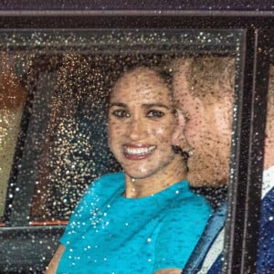 Le prince Harry, duc de Sussex, et Meghan Markle, duchesse de Sussex arrivent à la cérémonie des Endeavour Fund Awards au Mansion House à Londres, Royaume Uni, le 5 mars 2020.