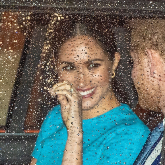 Le prince Harry, duc de Sussex, et Meghan Markle, duchesse de Sussex arrivent à la cérémonie des Endeavour Fund Awards au Mansion House à Londres, Royaume Uni, le 5 mars 2020.