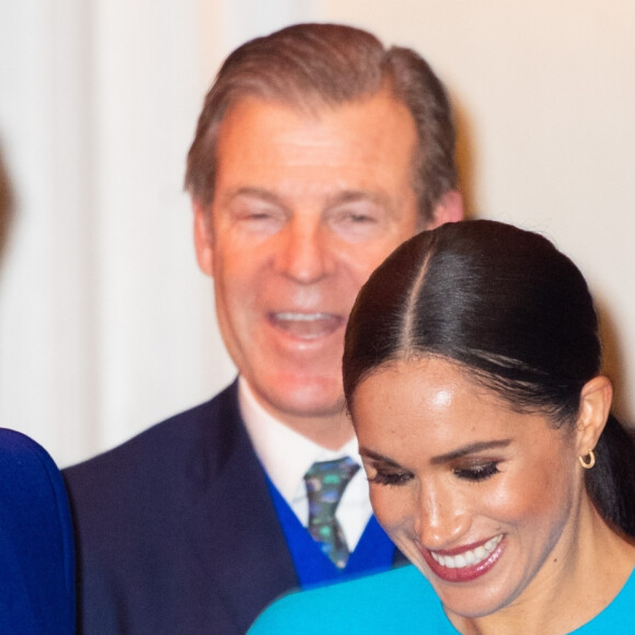 Le prince Harry, duc de Sussex, et Meghan Markle, duchesse de Sussex arrivent à la cérémonie des Endeavour Fund Awards au Mansion House à Londres, Royaume Uni, le 5 mars 2020.