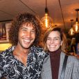 Exclusif - Fauve Hautot et Laurent Maistret au cocktail après le spectacle "EntreNous By D'Pendanse" au Dôme de Paris - Palais des Sports, à Paris, France, le samedi 7 Mars 2020. © Cyril Moreau/Bestimage