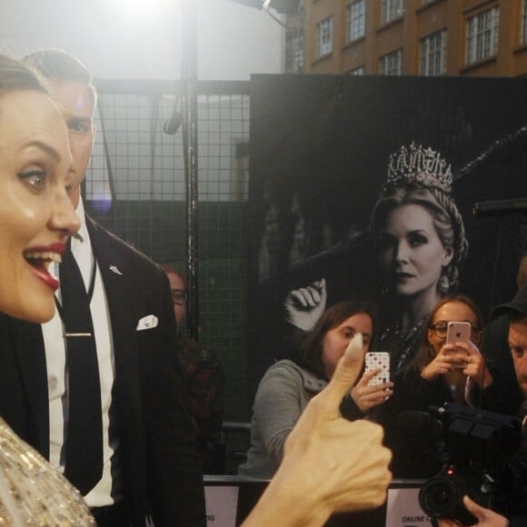 Angelina Jolie lors de la première de Maléfique : Le Pouvoir du mal à Londres le 10 octobre 2019.