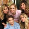 Chiara Ferragni (au milieu) est en deuil. Sa grand-mère Maria est morte. Mars 2020.