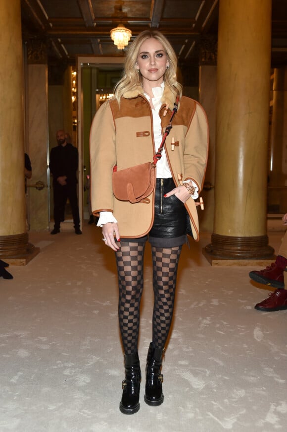 Chiara Ferragni au défilé de mode "Philosophy di Lorenzo Serafini" collection Automne-Hiver 2020-2021 lors de la fashion week à Milan, le 22 février 2020.