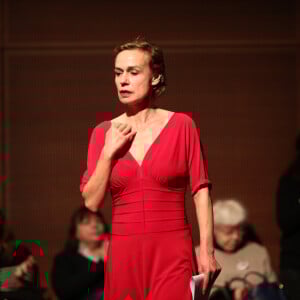Sandrine Bonnaire - Hommage à Agnès Varda à la Cinémathèque française avant ses obsèques au cimetière du Montparnasse à Paris le 2 avril 2019. © Cyril Moreau - Dominique Jacovides/Bestimage