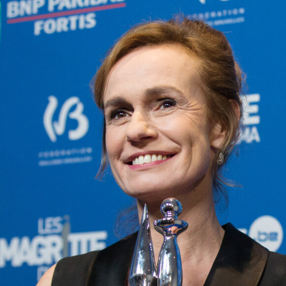 Sandrine Bonnaire récompensée avec un Magritte d'honneur lors de la 8ème Cérémonie des Magritte du Cinéma, qui récompense le septième art belge, au Square, à Bruxelles.