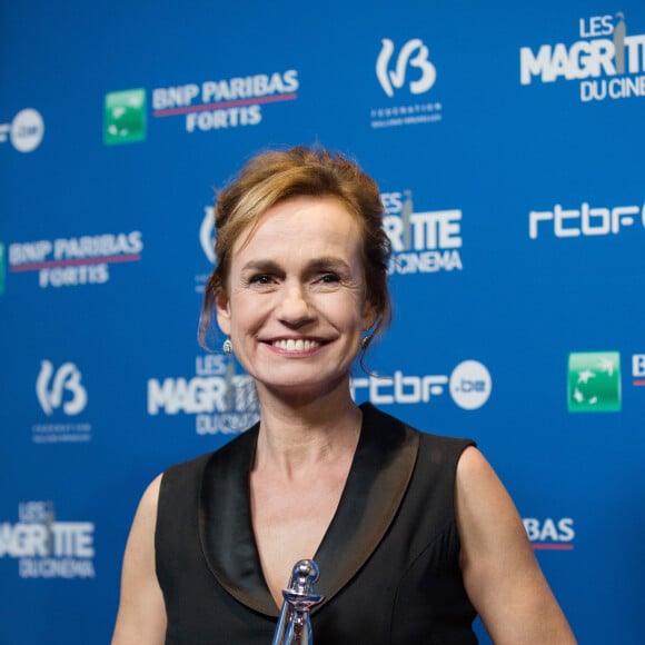 Sandrine Bonnaire récompensée avec un Magritte d'honneur lors de la 8ème Cérémonie des Magritte du Cinéma, qui récompense le septième art belge, au Square, à Bruxelles. Belgique, B