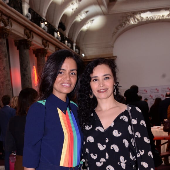 Laurence Roustandjee et Aïda Touihri lors du déjeuner d'affaires "Edition Spéciale Femmes" de la 5ème édition du Chinese Business Club, à l'occasion de la journée internationale des droits des femmes au Pavillon Cambon Potel et Chabot. Paris, le 9 mars 2020. © Rachid Bellak/Bestimage