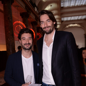 Jérémy Frérot et Camille Lacourt lors du déjeuner d'affaires "Edition Spéciale Femmes" de la 5ème édition du Chinese Business Club, à l'occasion de la journée internationale des droits des femmes au Pavillon Cambon Potel et Chabot. Paris, le 9 mars 2020. © Rachid Bellak/Bestimage