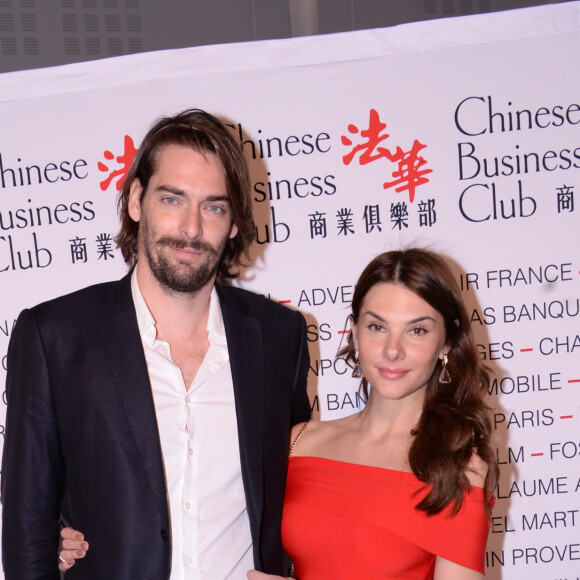 Camille Lacourt et sa compagne Alice Detollenaere (Miss Bourgogne 2010) lors du déjeuner d'affaires "Edition Spéciale Femmes" de la 5ème édition du Chinese Business Club, à l'occasion de la journée internationale des droits des femmes au Pavillon Cambon Potel et Chabot. Paris, le 9 mars 2020. © Rachid Bellak/Bestimage