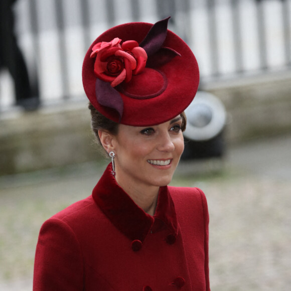 Kate Middleton, duchesse de Cambridge - La famille royale d'Angleterre à la cérémonie du Commonwealth en l'abbaye de Westminster à Londres, le 9 mars 2020. @Stephen Lock / i-Images /ABACAPRESS.COM
