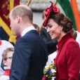 Kate Middleton et le prince William - La famille royale d'Angleterre à la cérémonie du Commonwealth en l'abbaye de Westminster à Londres, le 9 mars 2020.
