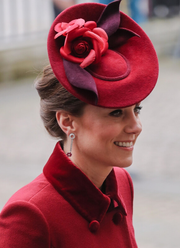 Kate Middleton, duchesse de Cambridge - La famille royale d'Angleterre à la cérémonie du Commonwealth en l'abbaye de Westminster à Londres, le 9 mars 2020.